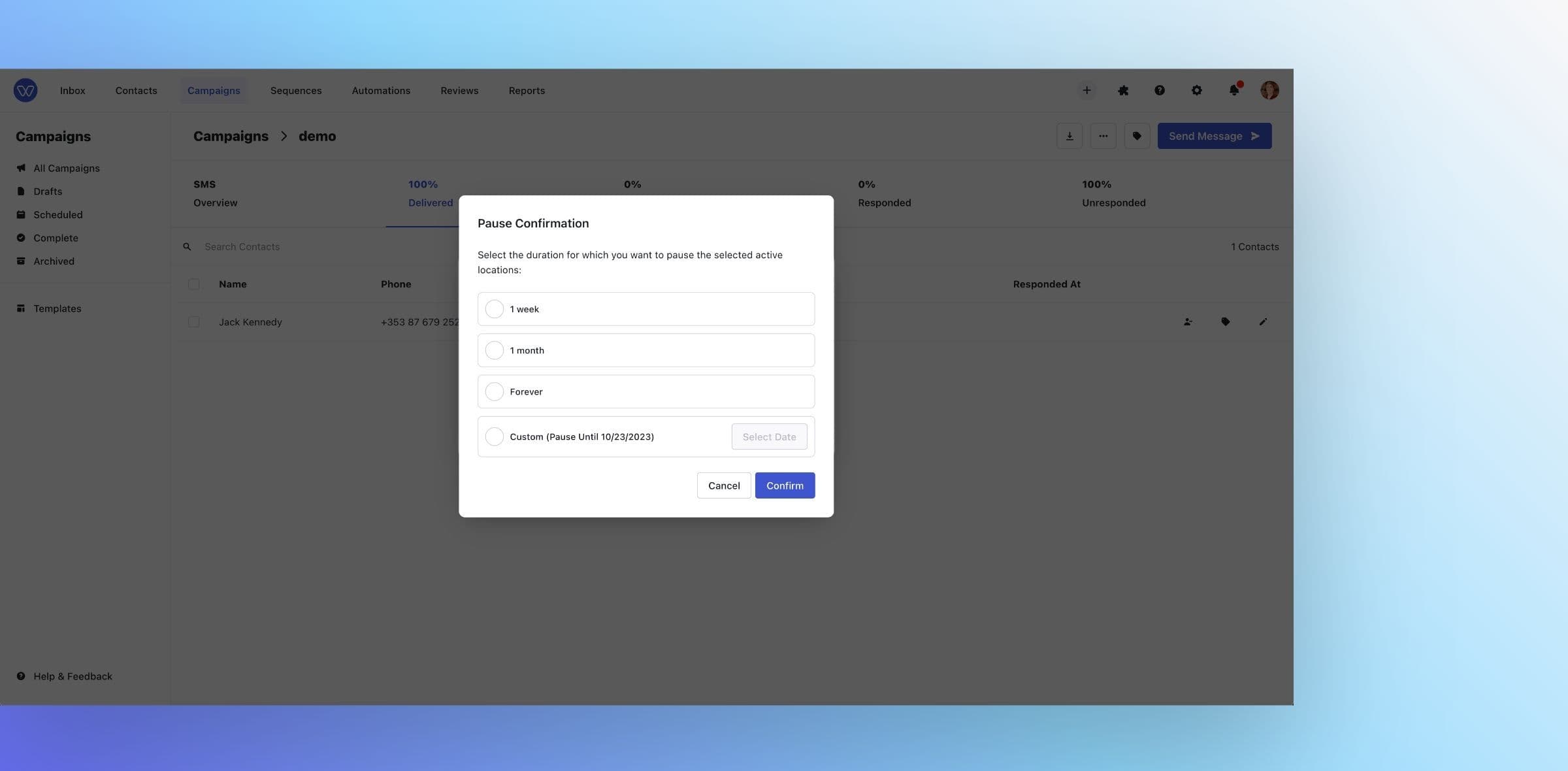 Pause Communication Preferences Image