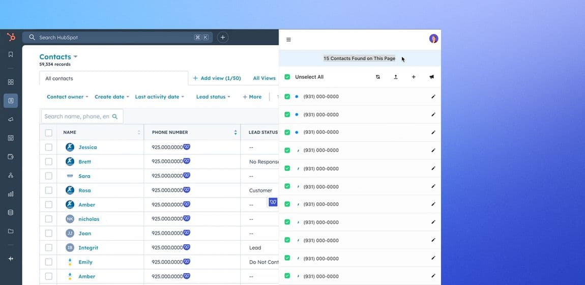 Refresh Button in Chrome Extension for Cleaner Phone Capture