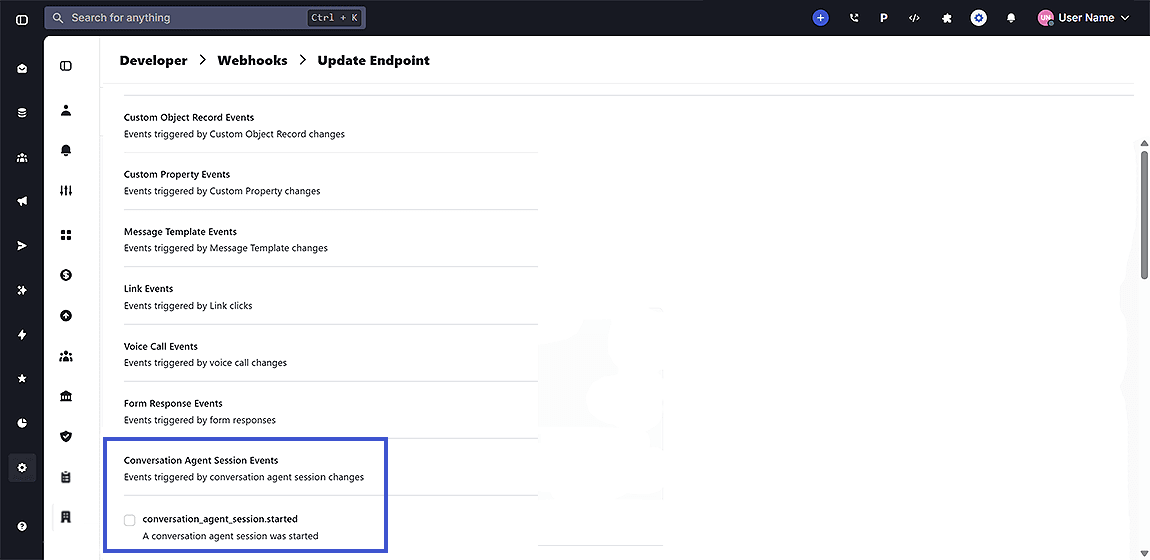 New Webhook: Track When a Chat Agent Session Starts - Image