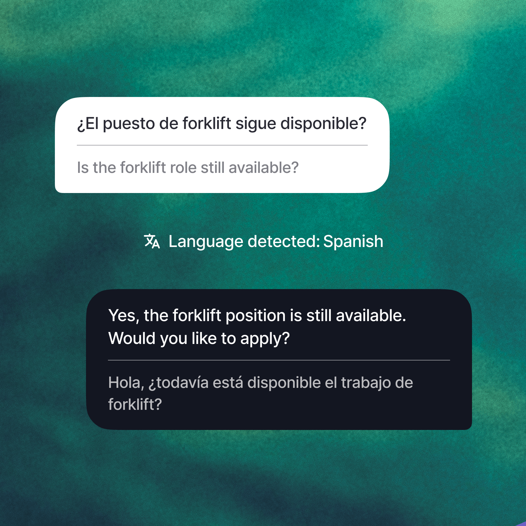 Real-time translation schematic