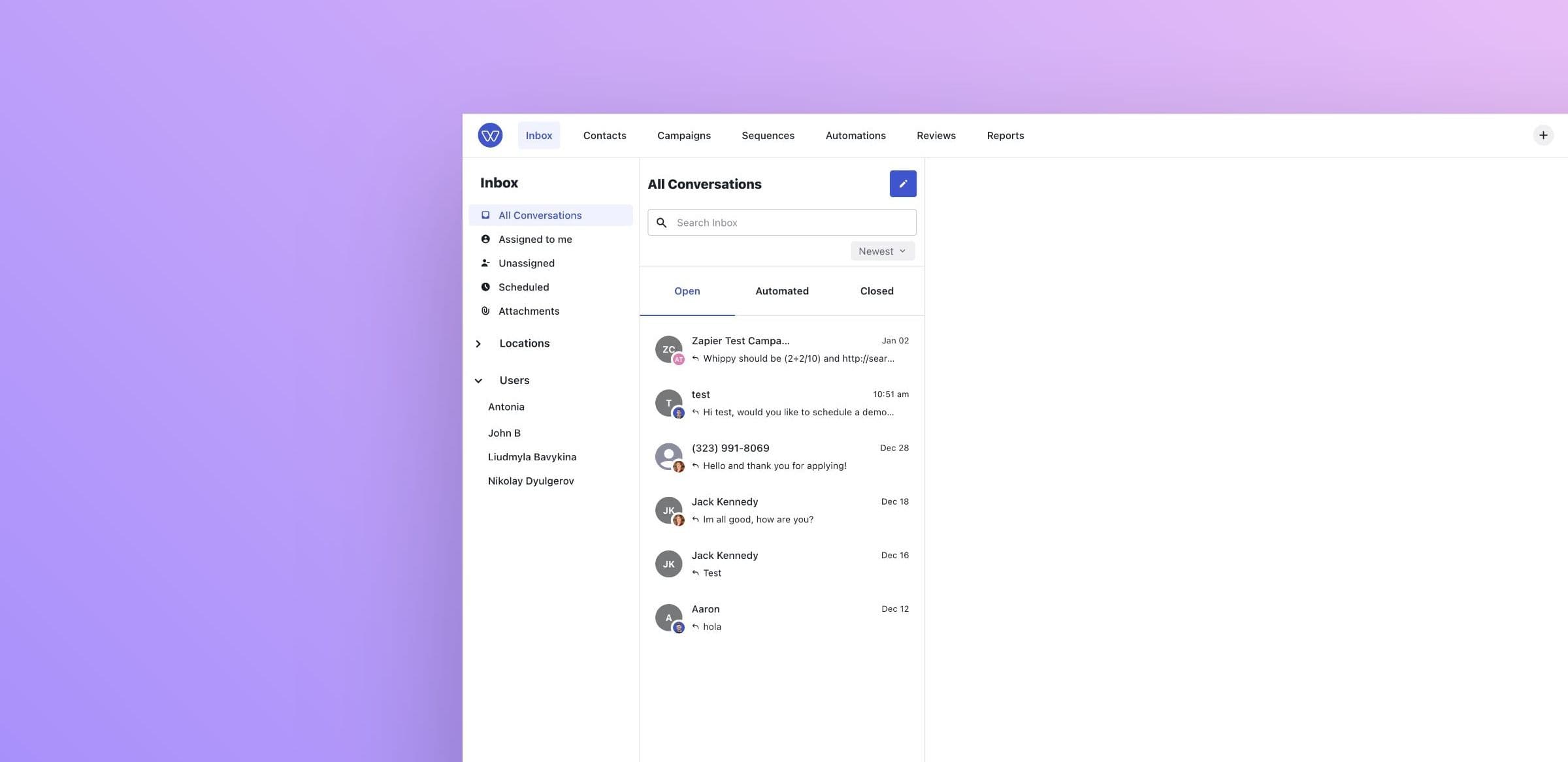 Filter Inbox by Users Image