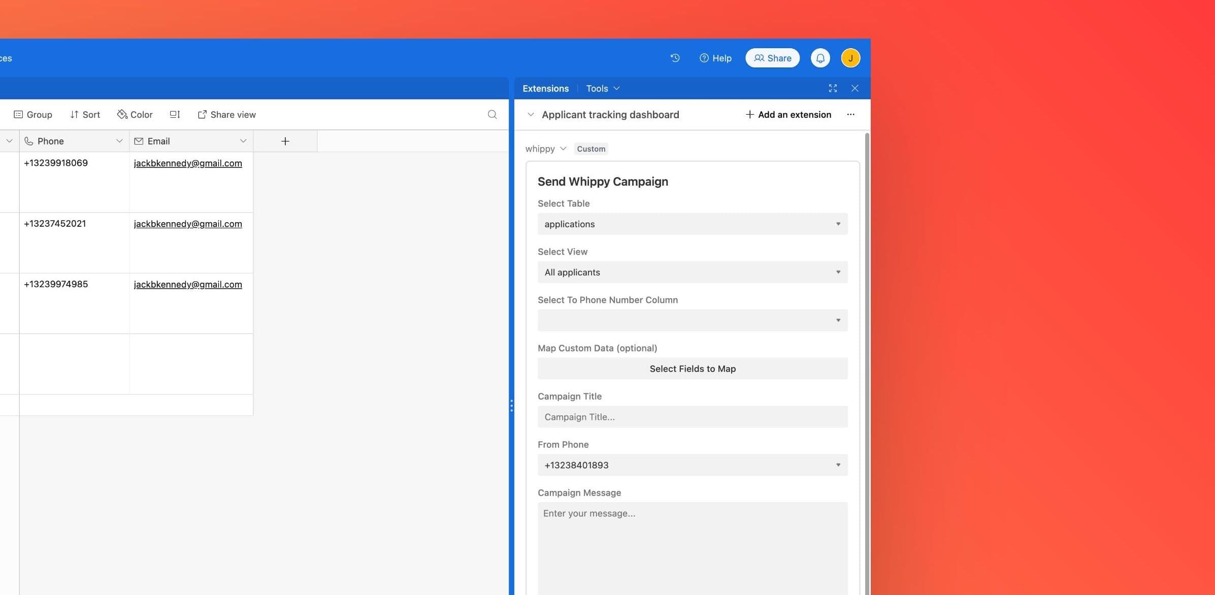 AirTable Extension Image