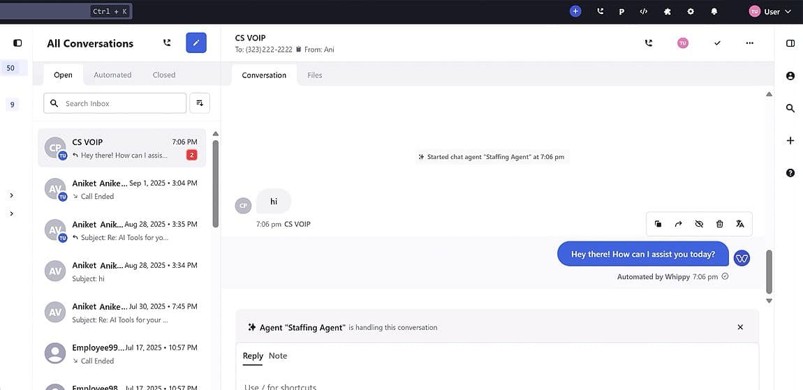 Added: Start a Chat Agent via Public API