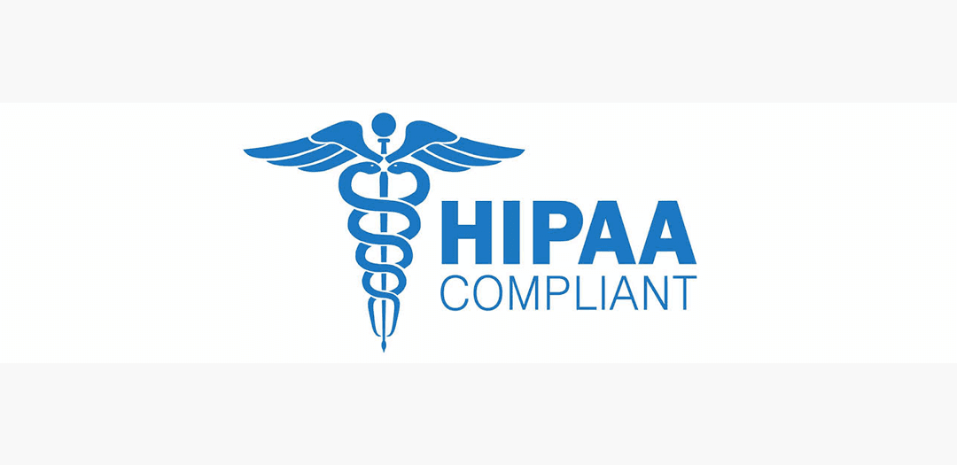 HIPAA compliant healthcare data security and privacy certification symbol