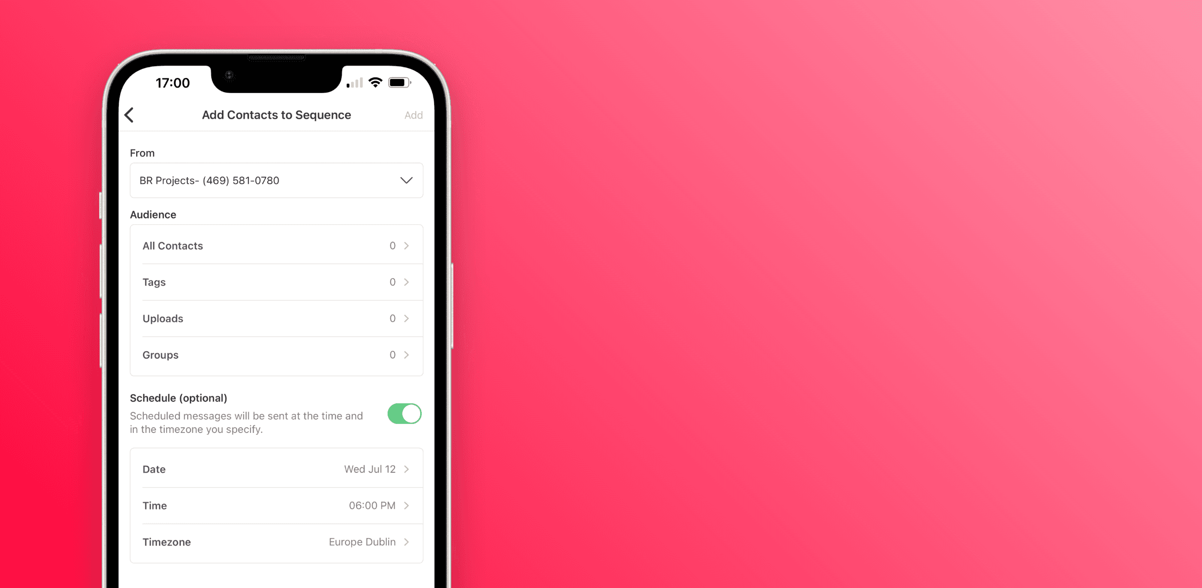 Bulk add to Sequence on Mobile App