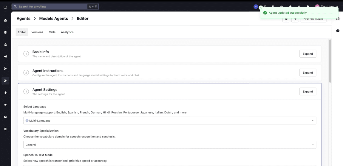 Real-Time Speech-to-Speech Voice AI Added to Whippy