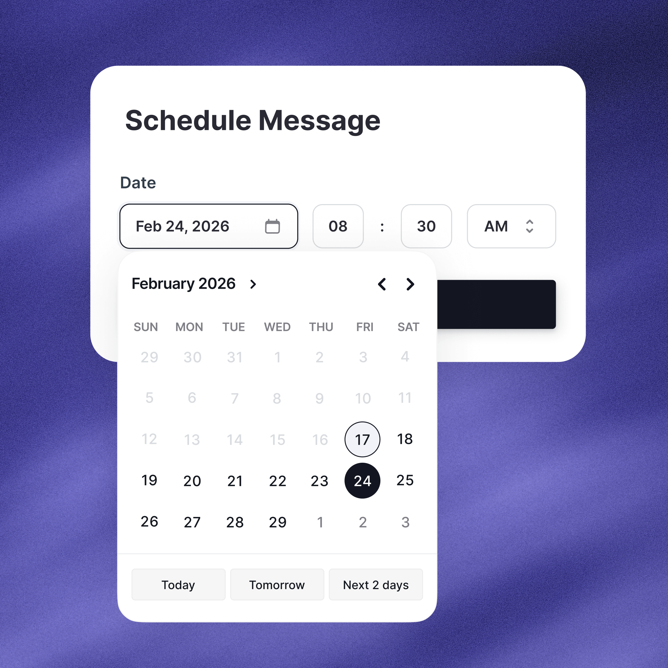 Scheduled SMS schematic image
