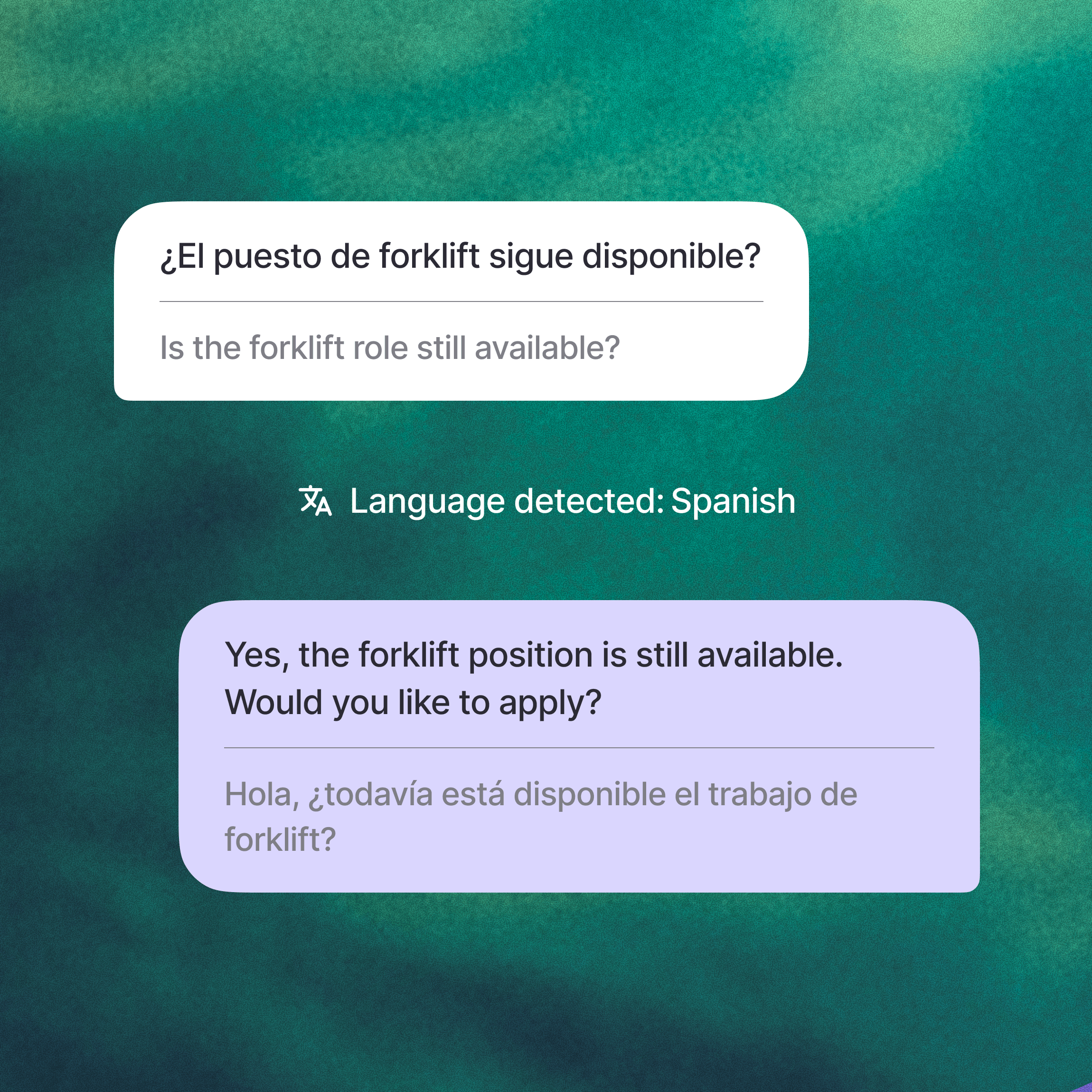 Real-time translation schematic