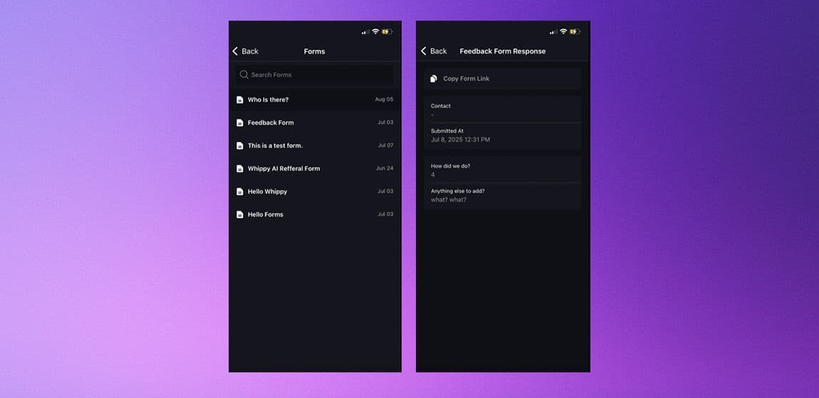 View & Manage Form Responses on Mobile