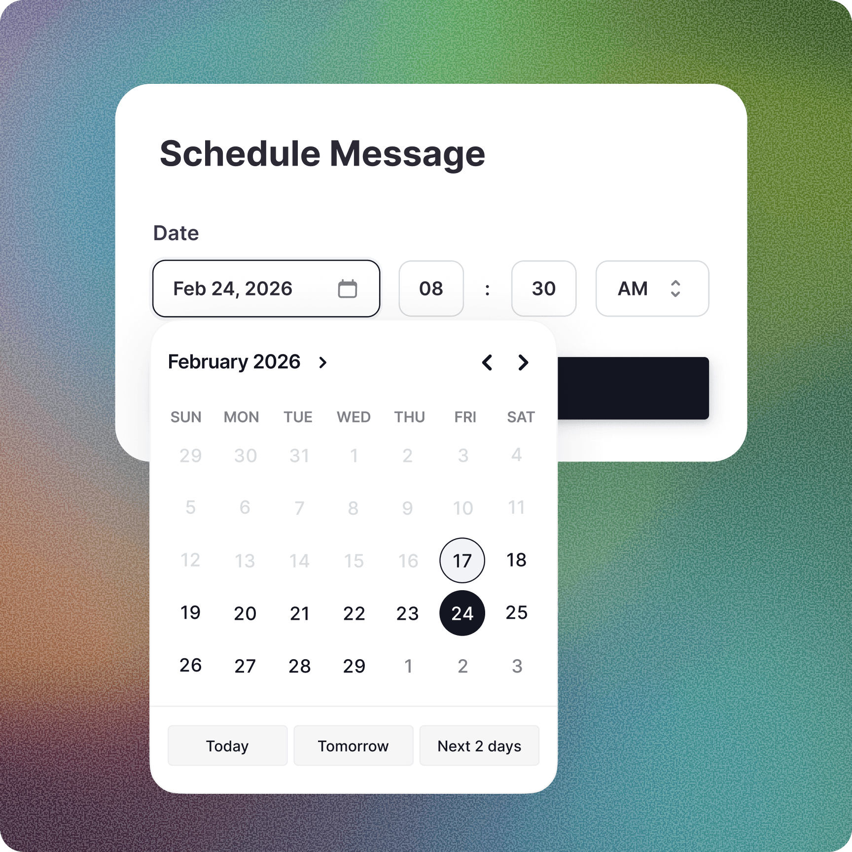 Scheduled SMS schematic image