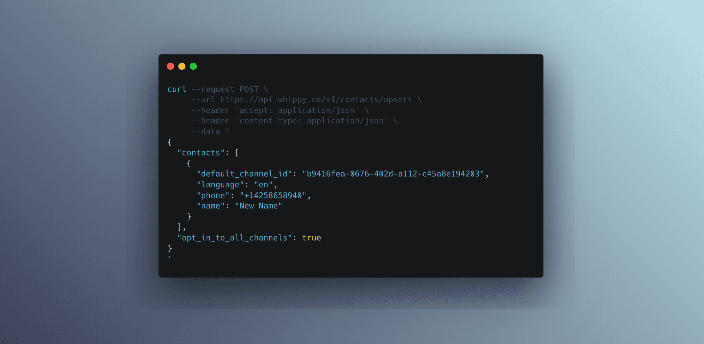 Batch Upsert Contact API