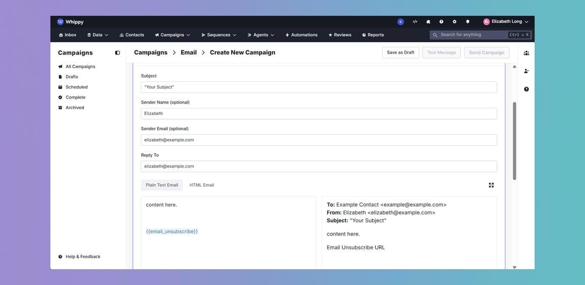 Add Unsubscribe Links to Campaign Emails Easily