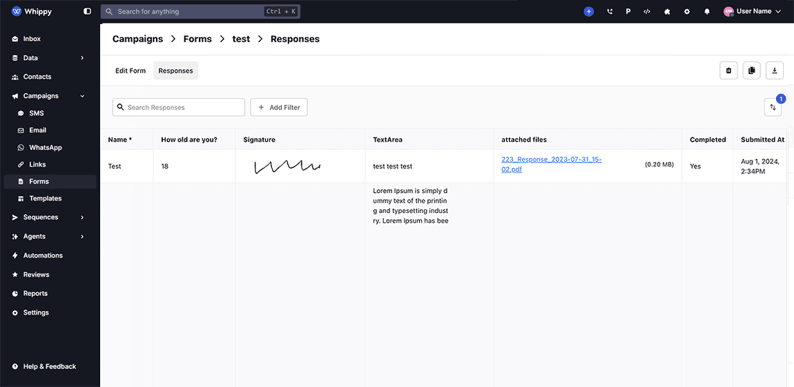 Clickable File Uploads in Form Responses - Image