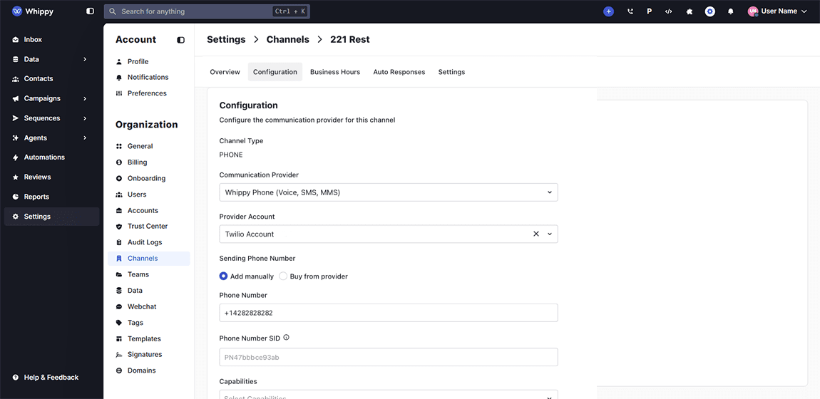 Manage Provider Phone Settings from Any Channel - Image