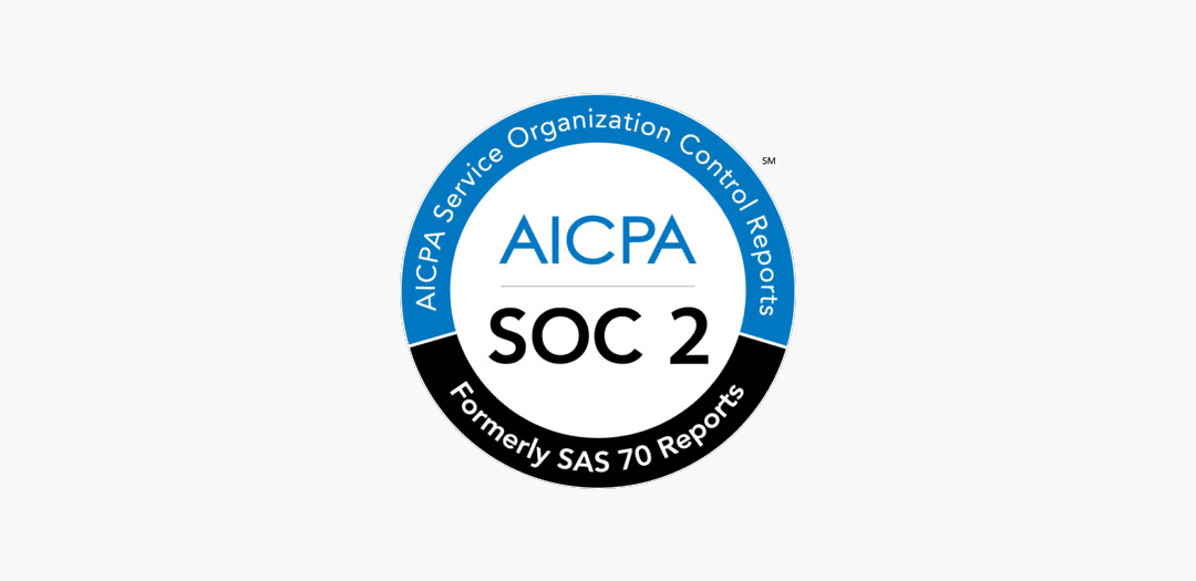 AICPA SOC 2 compliance badge representing security, availability, and data protection standards