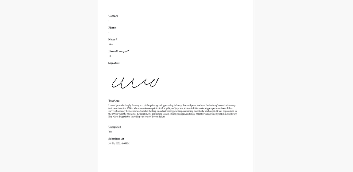 Signed Forms Now Render Correctly in PDF Exports - Image