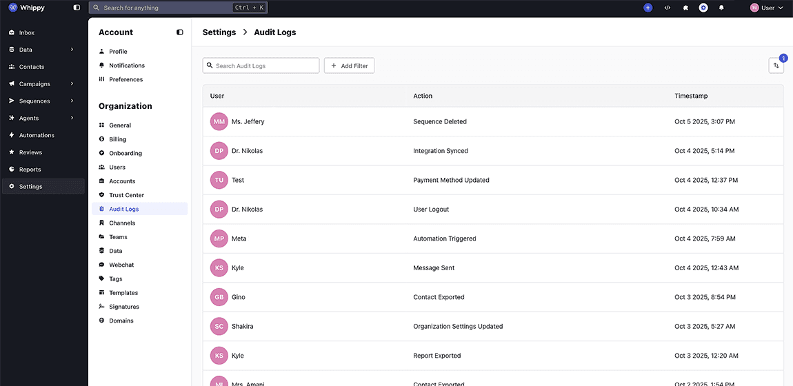 New Audit Logs for Enhanced System Transparency