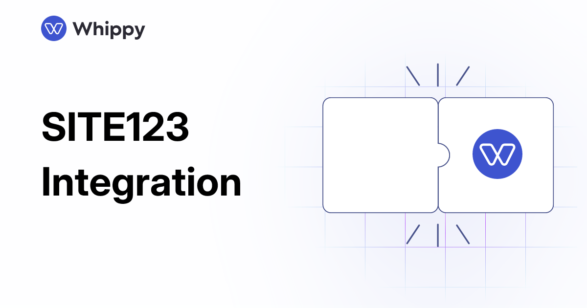 Whippy SITE123 integration