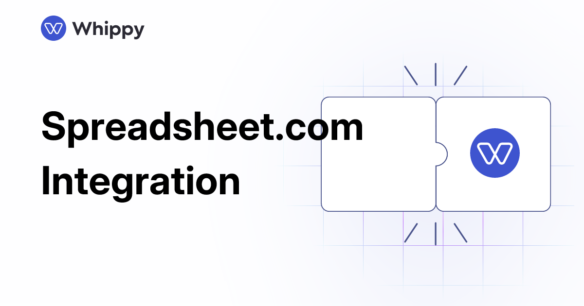 Whippy Spreadsheet.com integration